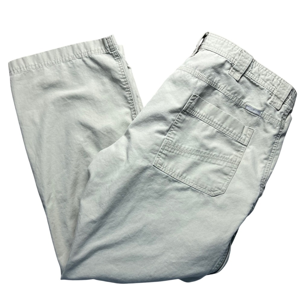 Columbia Beige‎ Cargo Pants 38W 30L Omnishield Cotton Outdoor Utility Workwear